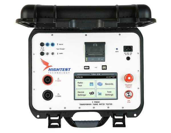 TURA-03B BLUE, 250V Three-Phase TTR with Battery, Bluetooth & Printer